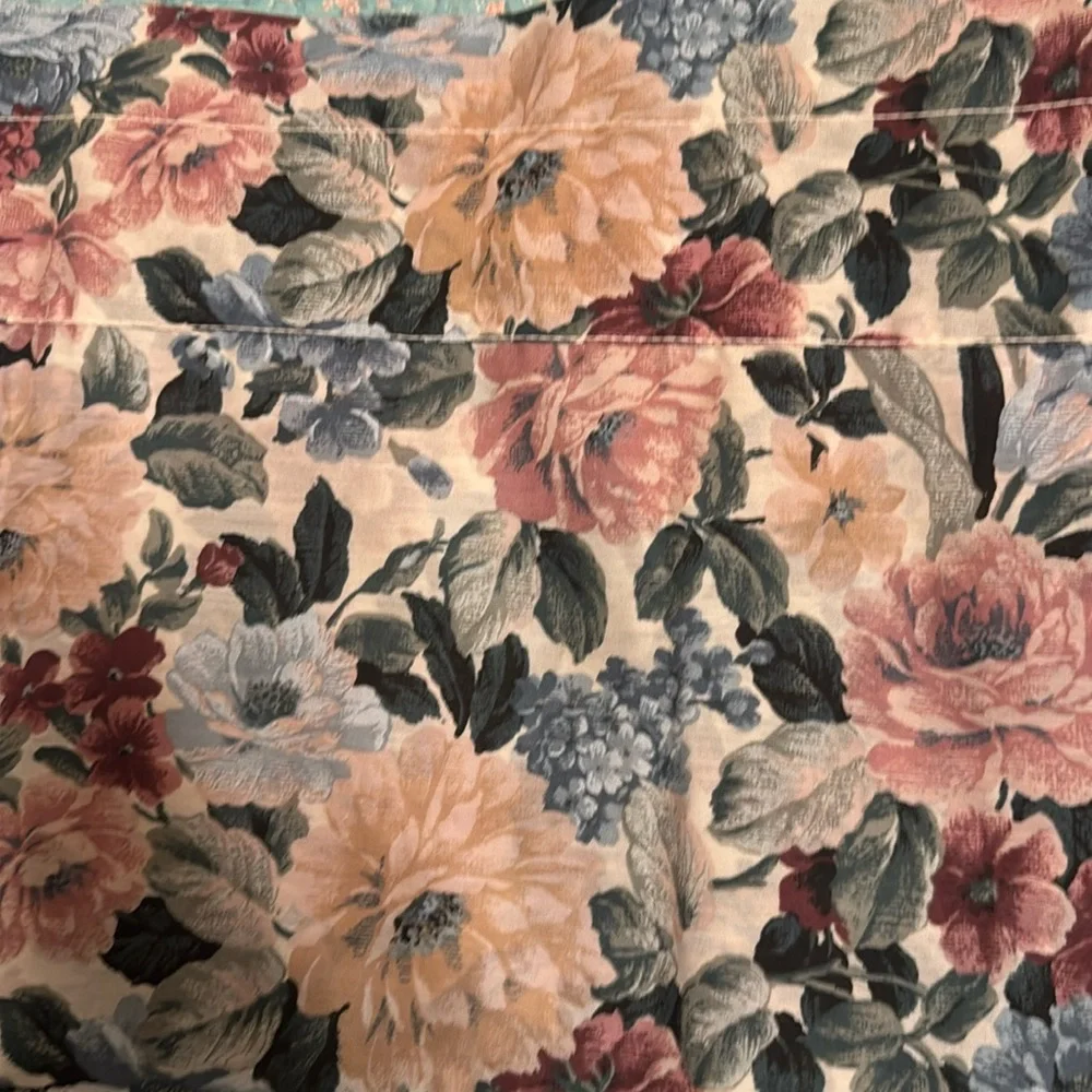Source Unknown floral valance